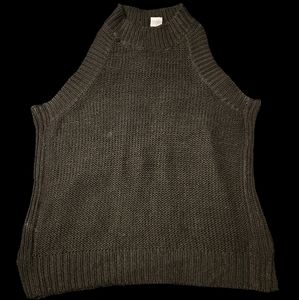 Black knit top